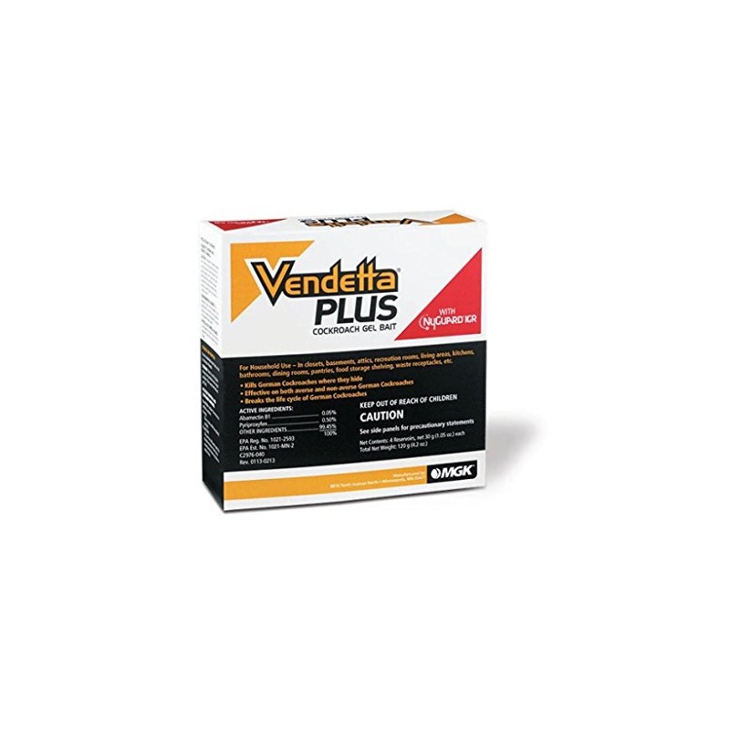 Vendetta Plus Roach Bait, one box of Four 30 gram