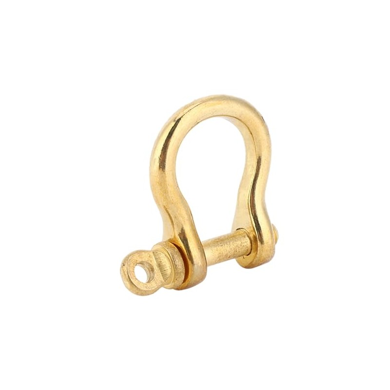 2 x Metal D-Ring Made of Pure Brass, Buckles with