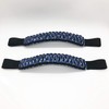 Bartact Paracord Grab Handles Compatible with Jeep Headrest - Black/Blue
