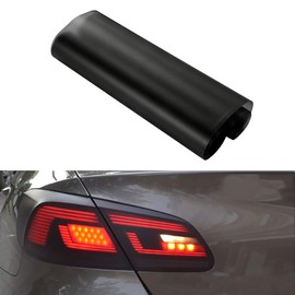KOMAS 12” X 48” Tint Vinyl Film Sticker Sheet Roll for Car Headlight, Tail Lights, Fog Lights with Squeegee + Cutter (Matt Black)