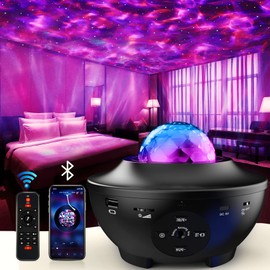 Star Projector,Visason 3 in 1 Galaxy Night Light Projector with Remote Control,Music Speaker&Timer, Starry Light Projector for Bedroom/Party/Home Decor, Starry Projector for Kids & Adults