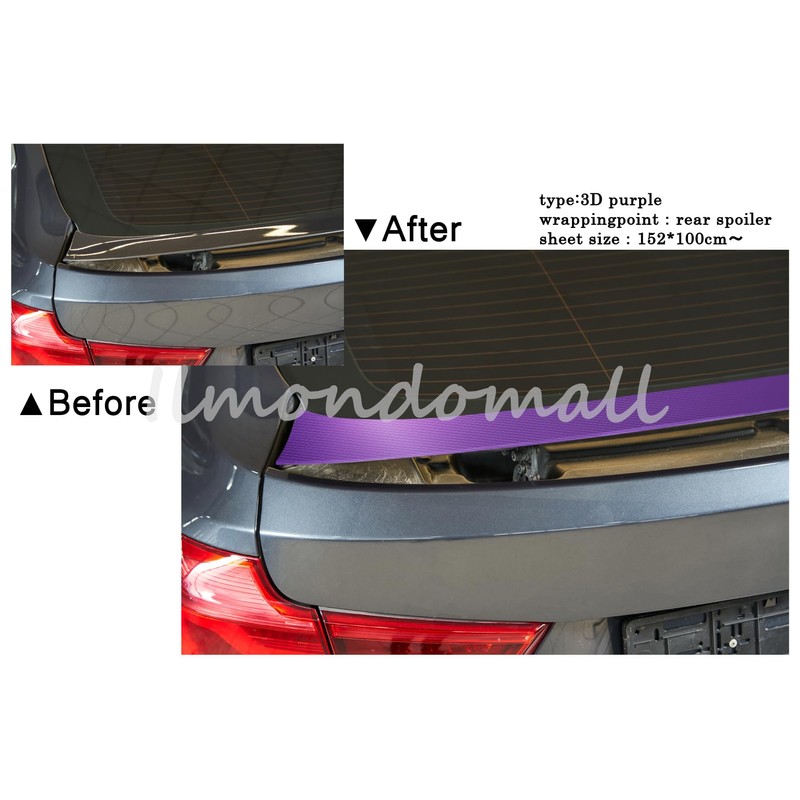 IlMondoMall Carbon Sheet, 3D Carbon-like, Car Wrapping Sheet, Car Wrapping
