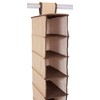 Internet’s Best 10 Tier Hanging Shoe Organizer - Narrow Shelf