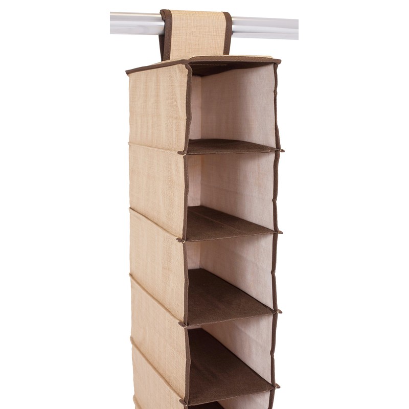 Internet’s Best 10 Tier Hanging Shoe Organizer - Narrow Shelf