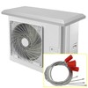 Pinelicorn 34.5inX15in Outdoor Air Conditioner Cover for Outside Units, Stainless