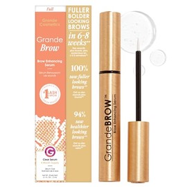 Grande Cosmetics GrandeBROW Suero para mejorar las cejas para unas cejas más llenas y atrevidas - Suero para cejas con vitaminas, péptidos, antioxidantes, aminoácidos, sin crueldad animal