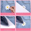 PAGOW 9 Pcs Flower Iron on Patches, Cute Daisy Flower