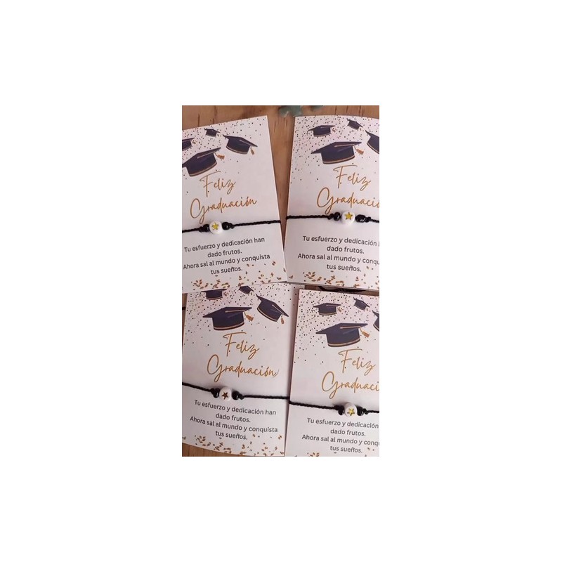 30 Pulseras De Graduación Ajustables, Venta Mayoreo
