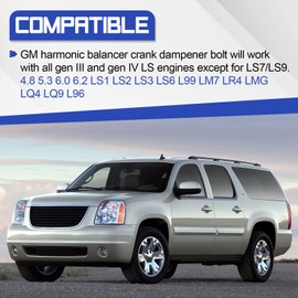 12557840 Upgrade 12.9 Grade Balancer Bolt for GM Harmonic Balancer Crank Bolt, for All gen III and gen IV LS Engines Except for LS7/LS9. 4.8 5.3 6.0 6.2 LS1 LS2 LS3 LS6 L99 LM7 LR4 LMG LQ4 LQ9 L96