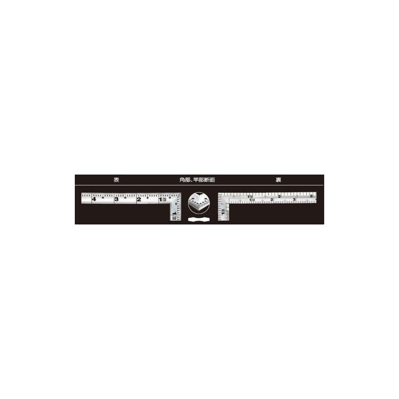 Shinwa Sokutei 10618 Carpentry Scale Back Angle Scale with Red