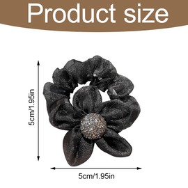 6 Pieces Mesh Hair Bands Flower Hair Ties Flower Hair Accessories Flower Hair Clips Hair Accessories for Women and Girls