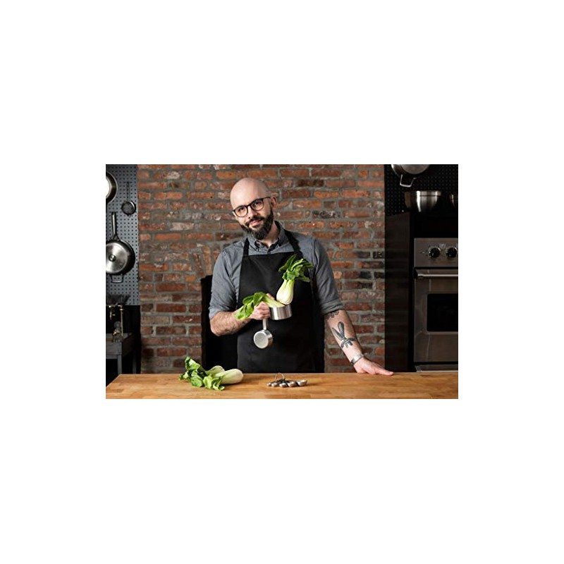 Babish Juego de 10 tazas medidoras y cucharas de acero
