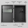 Wall EV Charger Protective Box,Portable Charger Station Box with Swipe