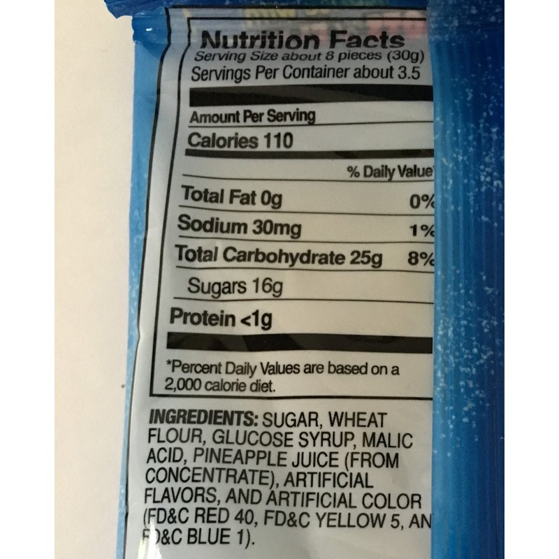 Rips Bite-Size Licorice Pieces Straberry and Green Apple 3.5 Oz