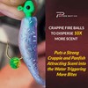 PCR-FBLS-BLU-1.35OZ New Crappie Fire Balls, Blue, 1.35 oz