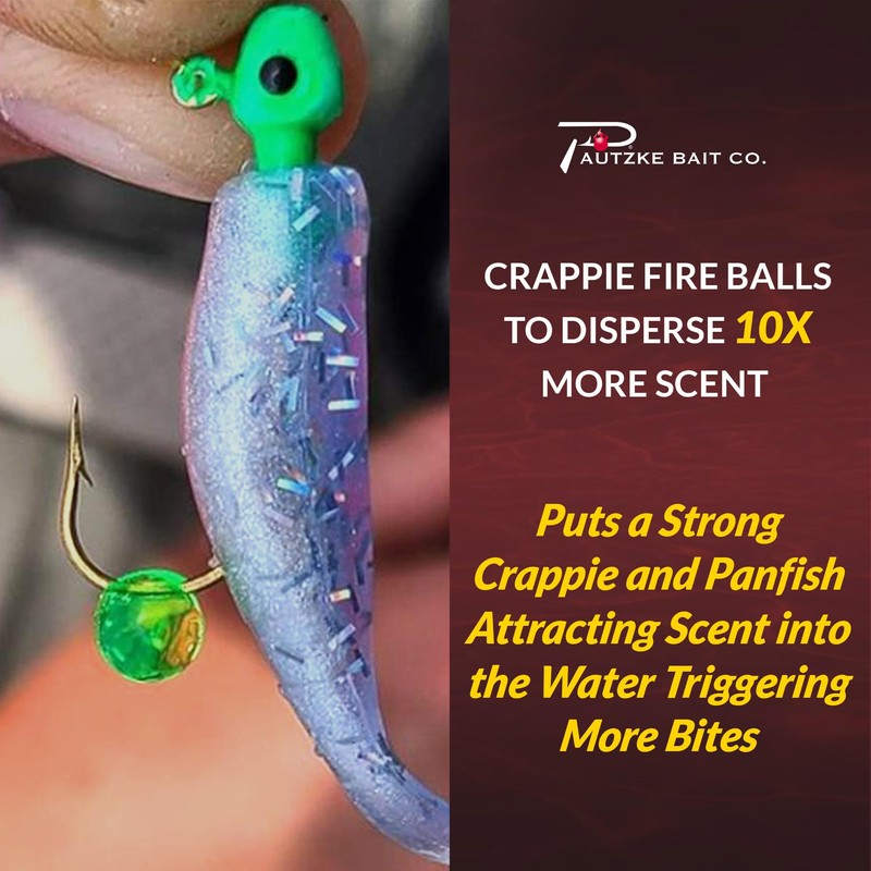 PCR-FBLS-BLU-1.35OZ New Crappie Fire Balls, Blue, 1.35 oz