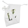 Ambesonne Letter L Fabric Pouch Set of 2, Conceptual ABC
