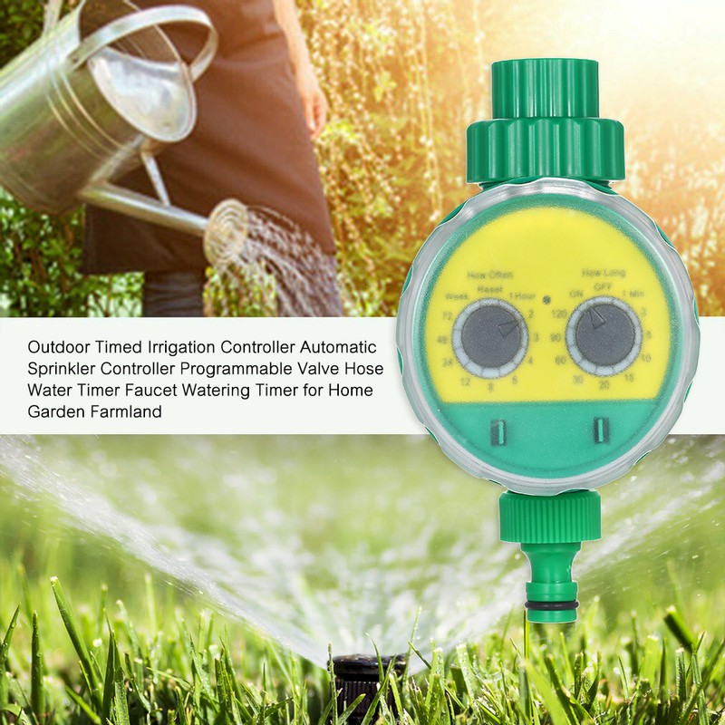 Outdoor Timed Irrigation Controller Automatic Sprinkler Controller Programmable Valve Hose