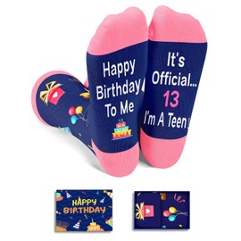 13th Birthday Gifts for Girls - 13 Years Old Gift Ideas, Happy Birthday Socks for Teenagers