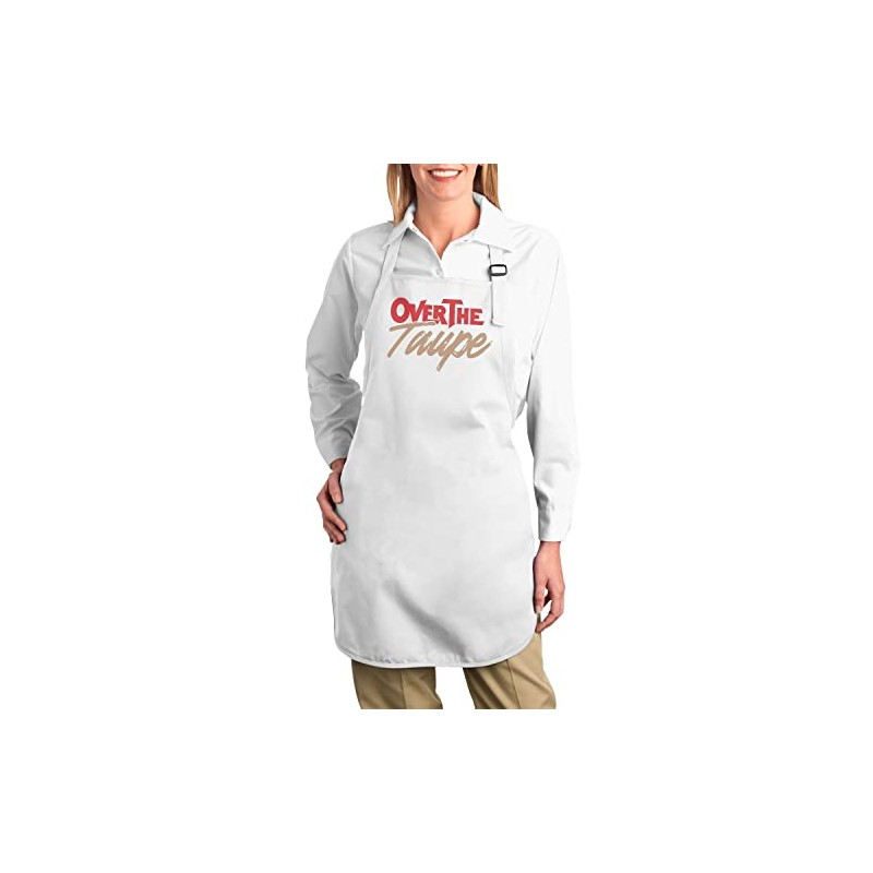 Fabulous Premium Kitchen Apron Over the Taupe Artistic Art Word