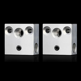 3D Printer Heater Block Compatible with CR10 Ender 3s V2 Ender 3 pro Ender 5 Pro Plus S4 S5 with High Temperature Resistant (Aluminum)