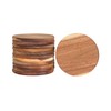 12 Pack Acacia Wood Drink Coasters, 3.74 Inch Round Wooden