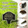 GicnKeuz No Trespassing Signs Private Property Sign, 14"×10" No Soliciting