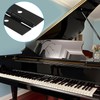 Kemcatui 4Pcs 6 Inch Black Piano Hinges, Stainless Steel Heavy
