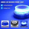 I LITTON Blue LED Beacon Strobe Light, 16 Modes, 48