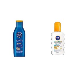 NIVEA SUN Protector Solar Corporal Protect  Refresh (200 ml), Bloqueador solar Resistente al Agua y al Sudor con FPS 50  KIDS Protector Solar...      