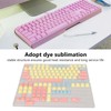Mechanical Keyboard Keycaps 124 Keys PBT Dye Sublimation Vivid Colors
