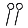 6 Inch Black Eye Hooks Screw Heavy Duty Self Tapping