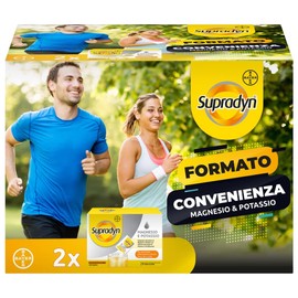 Supradyn Magnesio e Potassio Integratore Multivitaminico con Vitamine B, Vitamina C e Sali Minerali per Stanchezza, Caldo e Sport, 48 Bustine Effervescenti Senza Zucchero, Gusto Arancia