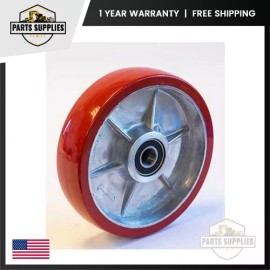 Aftermarket Pallet Jack Steer Wheel Assy for CAT HPT Ultra-Poly on Aluminum CT A000000842-HD