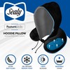 Sealy, Infused-Gel Hooded Travel Pillow with Airflow Memory Foam, Tailored