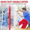 24 Roll Heavy Duty Zipper Door for Dust Barriers,7 ft