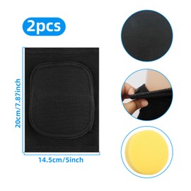 Pack of 2 Volleyball Elbow Pads, Elbow Bandages with Thick Sponge, Arm Support Breathable Elbow Covers for Children, Men and Women, Knee Brace for Basketball, Football