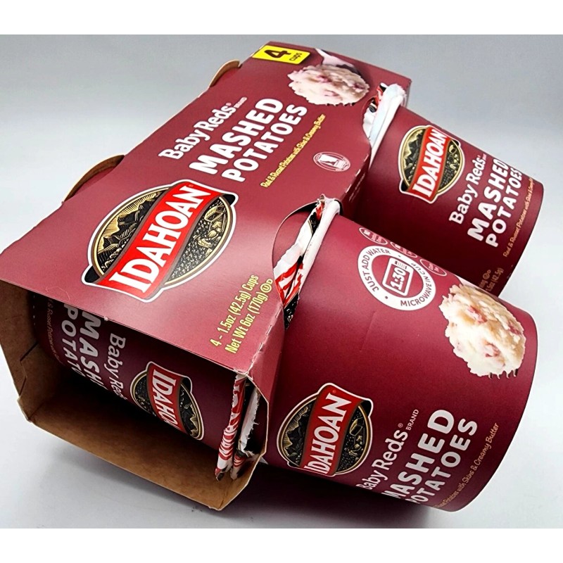 Idahoan Baby Reds Instant Mashed Potatoes Single Serve 2 Bx