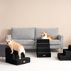 EHEYCIGA Dog Stairs for Bed 18" H, 4-Step Dog Steps