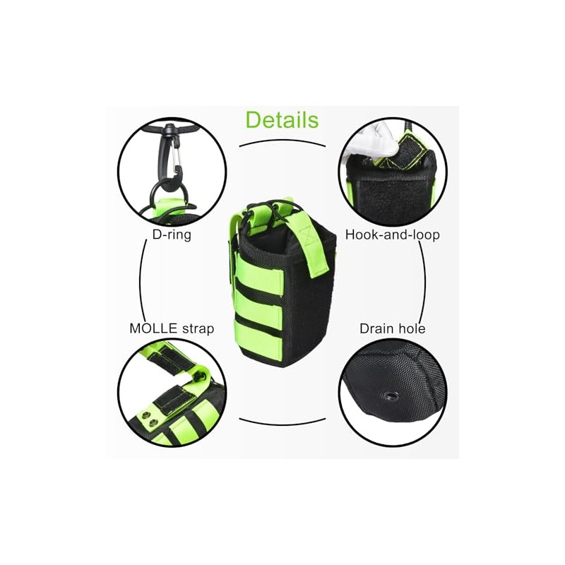 Large Capacity MOLLE Radio Pouch with Adjustable Shoulder Strap