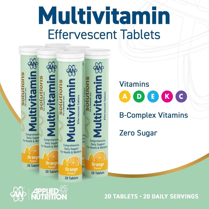 Applied Nutrition Solutions Multivitamin Effervescent Tablets – Essential Vitamins &