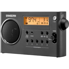 SANGEAN SG-106 AM/FM Compact Digital Tuning Portable Receiver (Black)