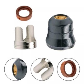 Tip Kit Compatible With Harbor Freight Titanium Plasma 45 TI-PC45 IPT-45 56255 56811/65 Torch TI-PC65 iPT-65 58895 (1 Set【3Pcs】)