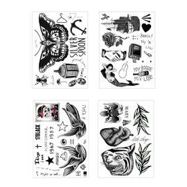 Cosplay Tats Harry Stylez Inspired Temporary Tattoo Bundle - Over 60 Tats - Harry Costume/Cosplay - MADE IN USA