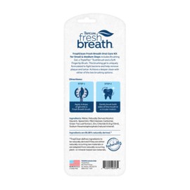 Fresh Breath Certified Wellness Collection Vet Strength Oral Care Kit for Small & Medium Dogs - Removes Plaque & Tartar - Freshens Bad Dog Breath - Teeth Cleaning Kit