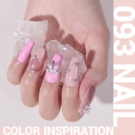 MelodySusie Thick Gel Nail Polish,15ML Nude Pink Color Soak Off UV LED Funny Bunny Gel Polish Gift for Women Nail Art Manicure Salon DIY Nail Design Decoration at Home-093