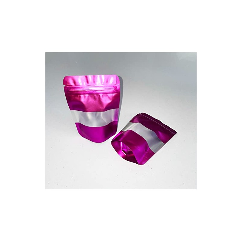 Purple Mylar Bags 3.5g Smell Proof Packaging x100