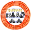 ERGAOBOY Orange 10M Polyurethane PU Air Hose Pipe Kit, 4mm