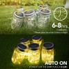 Mlambert Mason Jar Solar Lights 30 LEDs, 6 Pack Hanging