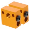 BUGUUYO 2pcs Aluminum Alloy Heater Block for Printer Extruder High